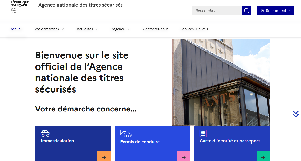 ants.gouv.fr (Agence Nationale des titres sécurisés)