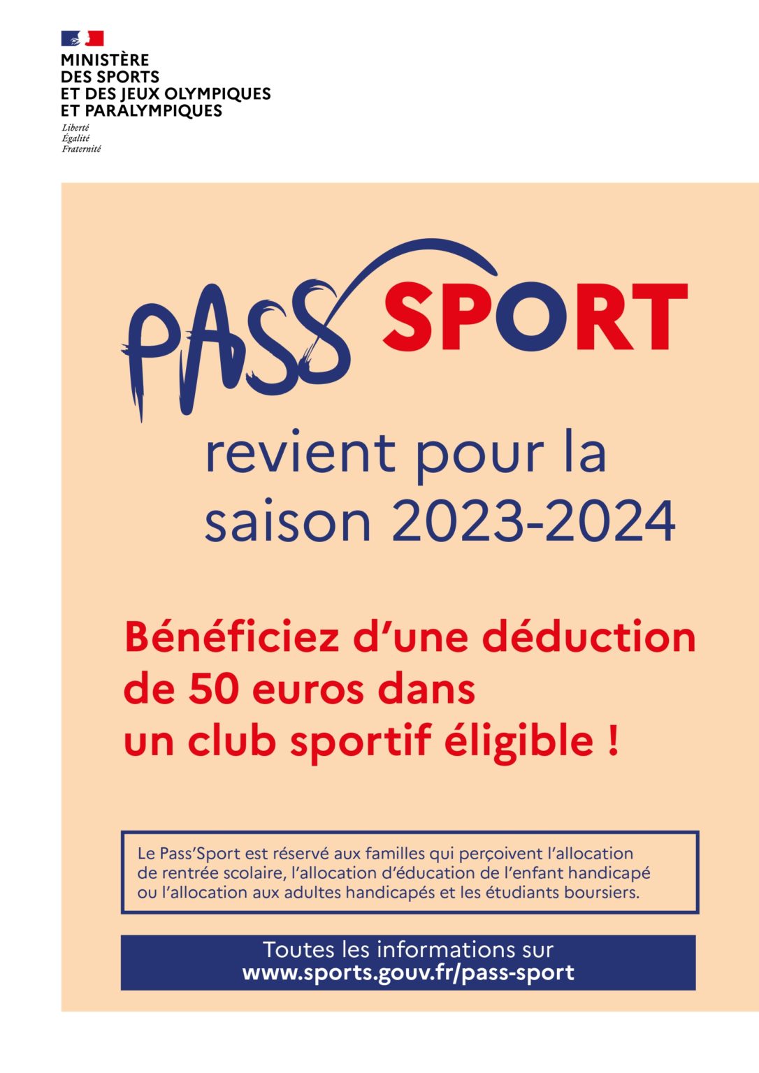 Pass Sport, bénéficiez d’une réduction pour un club sportif