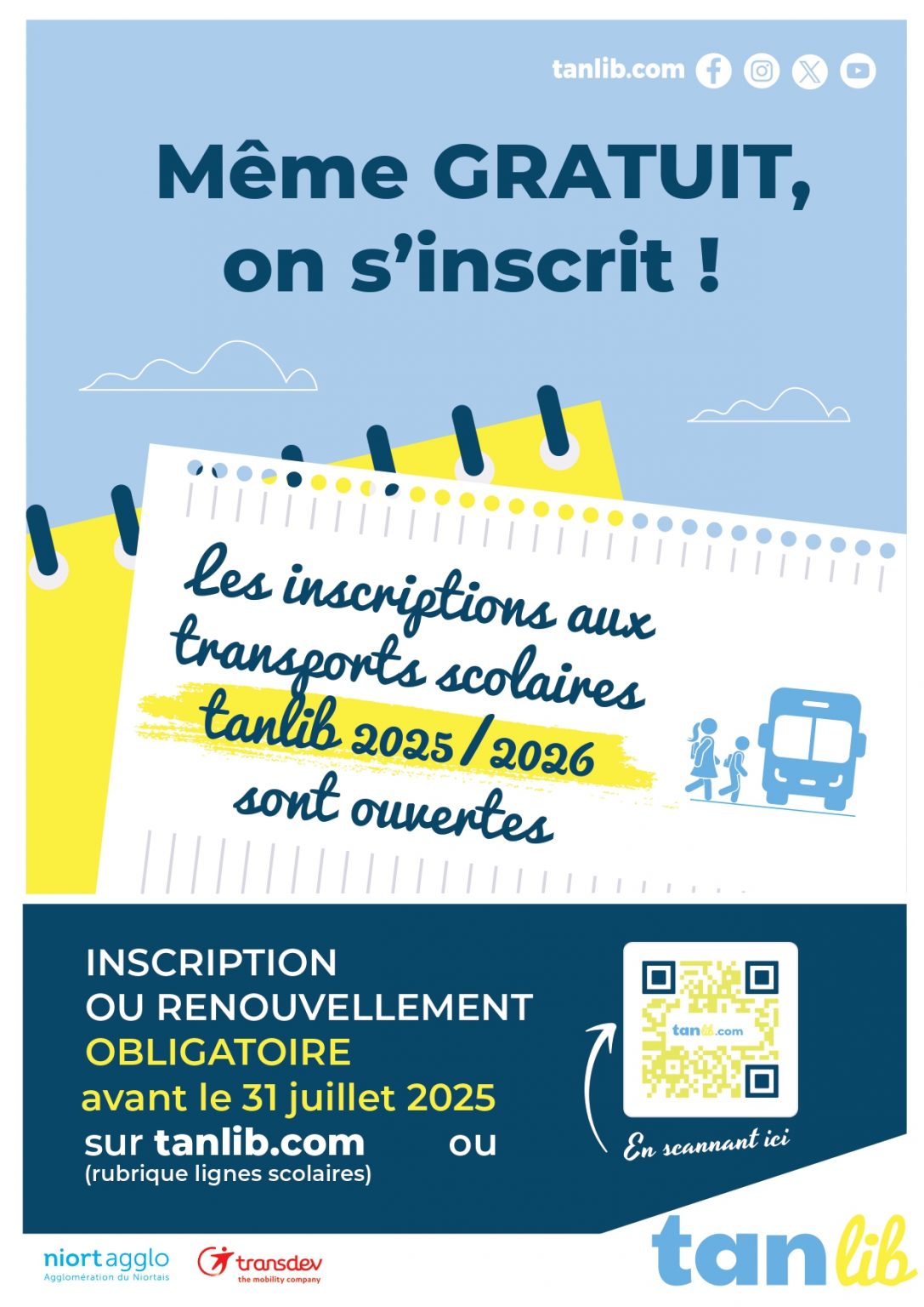Inscription transports scolaires 2025/2026