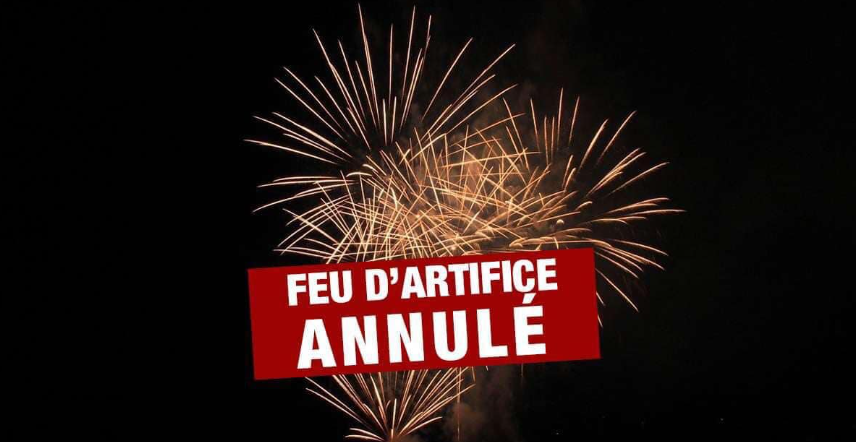 Annulation Feu d’artifice du 14 juillet